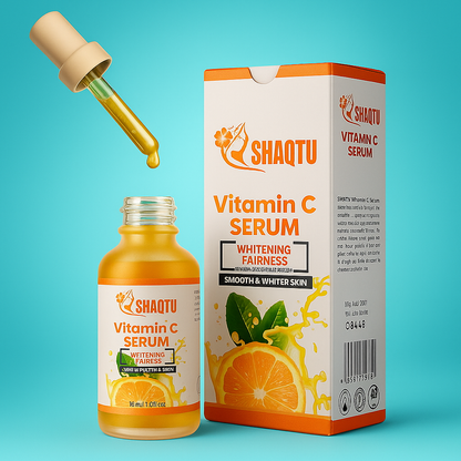 Vitamin C Brightening Serum 30ml – Dark Spot Remover & Glow Booster | Shaqtu™