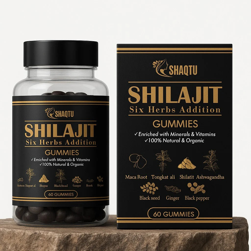 “Shilajit Gummies Six Herbs by Shaqtu – Natural Energy & Wellness Booster”